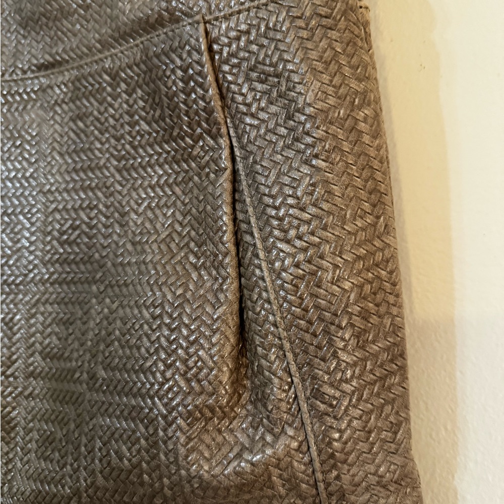 Gianni Chiarini Woven Leather Tote Bag with Zipper - Made in Italy - Picture 4 of 11